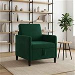 vidaXL Bank met opslag Donkergroen 72 x 78 x 87 cm Polyester