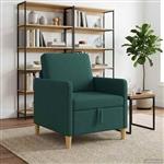 vidaXL Bank met opslag Donkergroen 72 x 78 x 87 cm Polyester