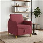vidaXL Bank met opslag Wijnrood 72 x 78 x 87 cm Polyester