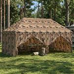 vidaXL Pop-up Gazebo met 4 Zijwanden 3 x 6 m Bos Camouflage