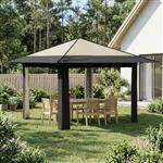 vidaXL Gazebo zonder Zijwand Crème en Antraciet