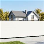 vidaXL Balkonscherm 1,5 x 25 m Stof met PU-coating Wit