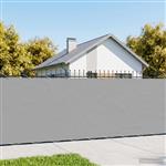 vidaXL Balkonscherm 1,5 x 25 m Stof met PU-coating Lichtgrijs