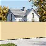 vidaXL Balkonscherm 1,2 x 25 m Stof met PU-coating Beige