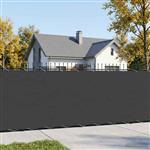 vidaXL Balkonscherm 1,2 x 15 m Stof met PU-coating Zwart