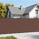 vidaXL Balkon Privacy Scherm 180 x 700 cm Stof met PU-coating Bruin