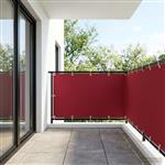 vidaXL Balkon Privacy Scherm 150 x 800 cm Stof met PU-coating Rood