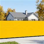vidaXL Balkon Privacy Scherm 200 x 600 cm Stof met PU-coating Geel