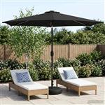 vidaXL Tuinparasol met LED-lampen en voet 300 x 300 cm Polyester