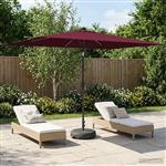 vidaXL Tuinparasol met LED-lampen en voet 200 x 300 cm Polyester