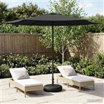 vidaXL Tuinparasol met Basis 300 x 300 cm Polyester Rechthoekig