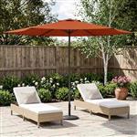 vidaXL Tuinparasol 300 x 300 cm Polyester Rechthoekig Terracotta