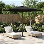 vidaXL Tuinparasol 300 x 300 cm Polyester Rechthoekig Antracietkleurig