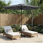 vidaXL Tuinparasol 270 x 270 cm Polyester Rechthoekig Antracietkleurig