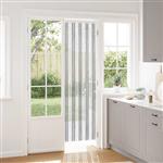 vidaXL Insecten Gordijn Chenille Grijs en Wit 56 x 200 cm 100% PP
