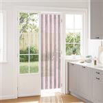 vidaXL Insecten Gordijn Chenille Zilvergrijs en Roze 56 x 200 cm