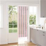 vidaXL Insecten Gordijn Chenille Zilvergrijs en Roze 56 x 185 cm