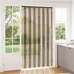vidaXL Insecten Gordijn Chenille Donkerbruin, Beige 118 x 220 cm