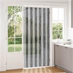 vidaXL Insecten Gordijn Chenille Grijs en zwart 100 x 220 cm 100% PP