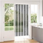 vidaXL Insecten Gordijn Chenille Grijs en zwart 90 x 200 cm 100% PP