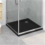 vidaXL Douche Basis Tray met Dots 80 x 80 x 4 cm ABS Zwart