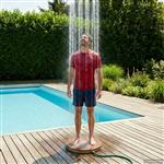 vidaXL Tuin vloershower WPC en RVS 201 Bruin