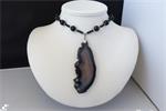ONYX ( 10 mm )ketting/oorhanger-set