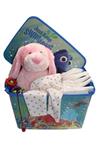 Baby cadeaupakket met Roze knuffel