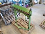 Zetbank met voetklemming HM HS1A cap. 1020x1mm plaatwerkmachine