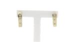 Gouden oorstekers met diamant 18 krt  €359