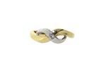 Fantasie ring met diamant 9 krt  €160