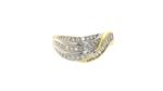 Gouden bicolour fantasie ring met diamant 18 krt  €1795