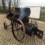 oldtimer smoker werkende smoker