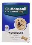 Mansonil hond all worm tasty tabletten 2 st