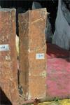 Natuursteen ruw basalt bruin L.
