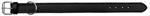 Trixie halsband hond active leer breed zwart 38-45X4 CM
