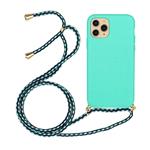 Apple iPhone 12 Pro Max Soft TPU Case with Strap - Blauw