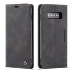 CASEME Samsung Galaxy S10 Retro Wallet Hoesje - Zwart