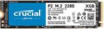 Crucial P2, 2 TB, M.2, 2300 MB / s, 3D NAND NVMe PCIe® M.2 S