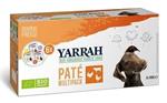 Yarrah Organic Hond Multipack Pate Kalkoen / Kip / Rund 6X15