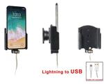 Brodit houder Apple iPhone X/Xs Padded lightning->USB