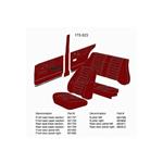 Bekleding Amazon stoelhoes rug rood 420-532 175-523 (691437)