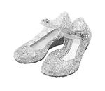 Elsa / Anna zilverkleurige schoenen - Prinsessen schoenen