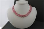 RHODOCHROSIET ketting/oorhanger-set