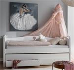 Love kajuitbed/bedbank met lades wit