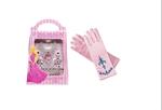 Prinsessen accessoireset Splendid +  korte roze handschoenen
