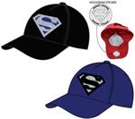 Superman blauwe / zwarte cap - pet maat 56 - 58 cm Cap zwart