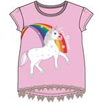 Unicorn Roze Shirt Unicorn lichtroze shirt 8 jaar - maat 122