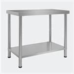 Werktafel inox rvs tuintafel 100 x 60 x 85 cm