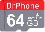 DrPhone MSI - 64GB Micro SD Kaart Opslag - Met SD Adapter -